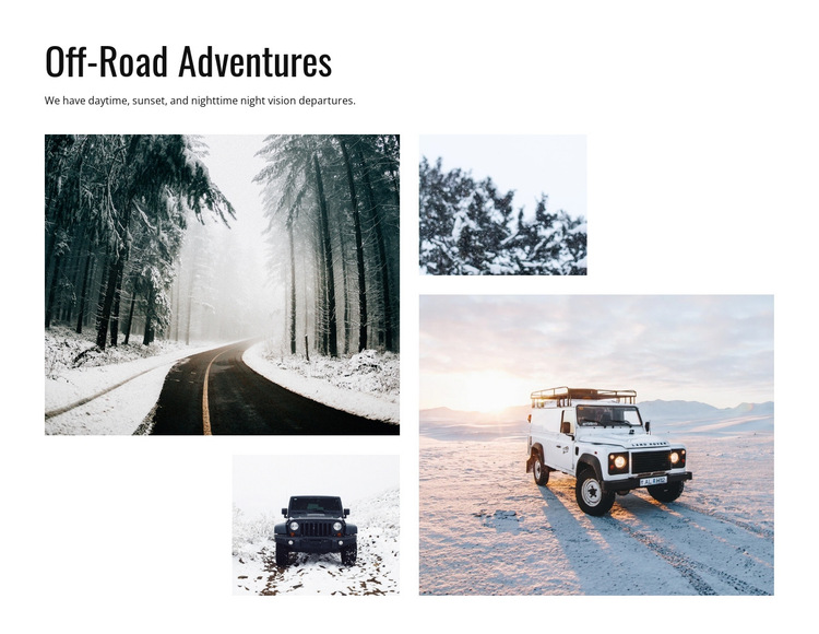 Off Road Adventures HTML5 Template