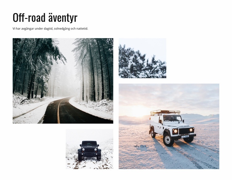 Off Road Adventures Hemsidedesign