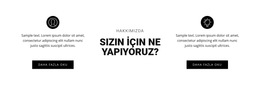 Senin Için Ne Yapıyoruz - HTML Sayfası Şablonu