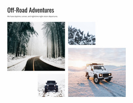 Off Road Adventures - Functionality Website Builder