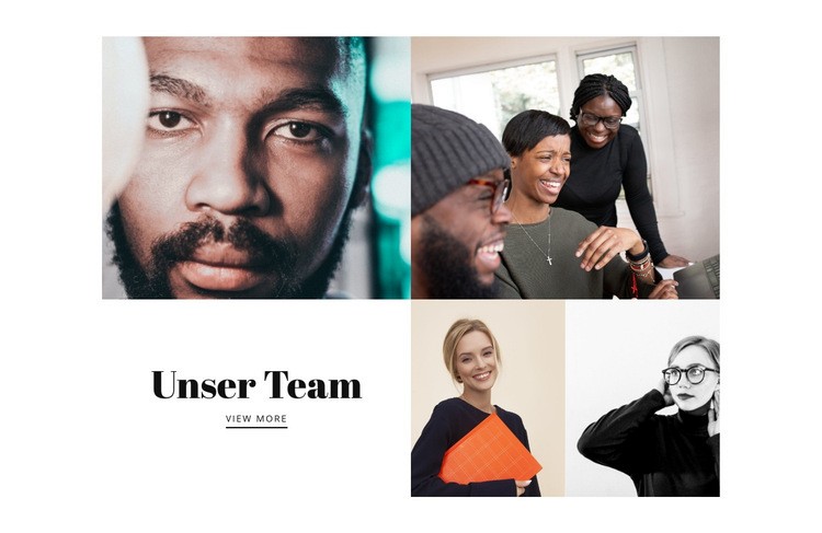 Unsere Teamfotos Landing Page