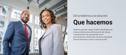 Plantilla HTML5 Premium Para Del Problema A La Solución