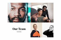 Our Team Photos - HTML Builder Drag And Drop