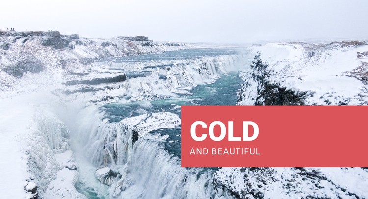 Cold and beautiful CSS Template