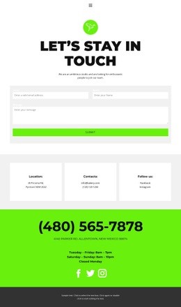 Work days - Html Code Example by Nicepage