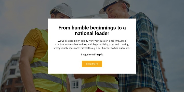 Stages of our construction HTML Template