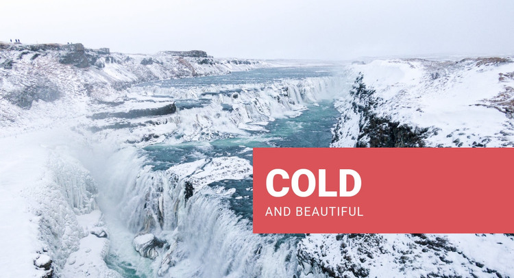 Cold and beautiful HTML Template