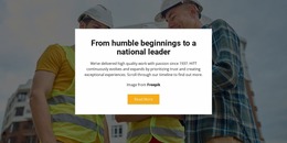 Stages Of Our Construction - HTML Template Generator
