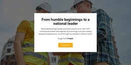 Stages Of Our Construction - Free One Page Website