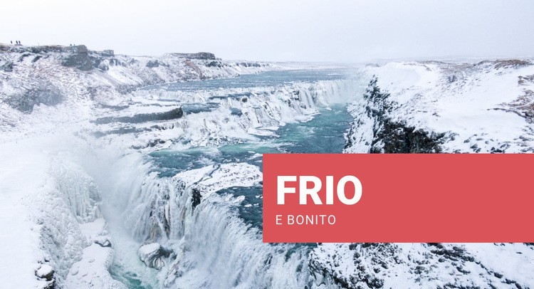 Frio e lindo Template Joomla