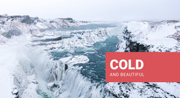 Web Page Design For Cold And Beautiful