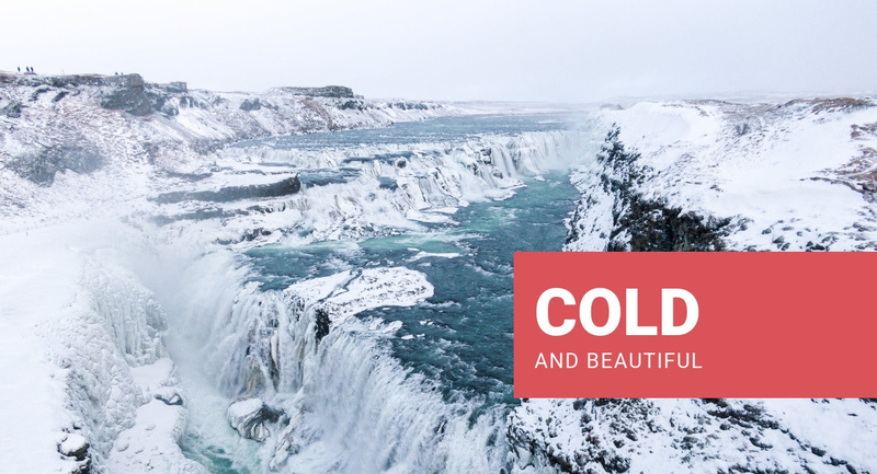 Cold and beautiful Web Page Design