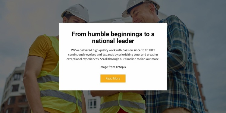 Stages of our construction Website Builder Templates