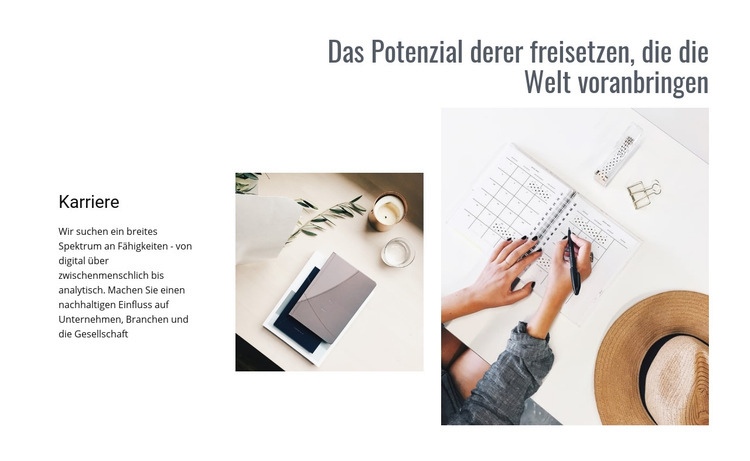 Schöpfen Sie Ihr Potenzial aus Website Builder-Vorlagen