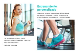 Entrenamiento Deportivo Personalizado - Maqueta De Sitio Web De Arrastrar Y Soltar