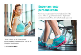 Entrenamiento Deportivo Personalizado - Diseño Web Polivalente