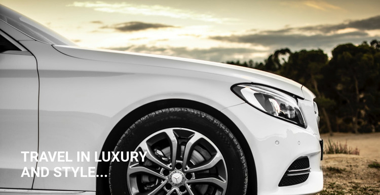 Luxury Style Car Homepage Design
