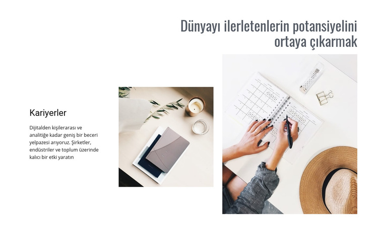 Potansiyelinizi ortaya çıkarmak Web Sitesi Şablonu