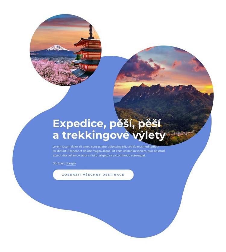 Expedice, procházky, pěší túry Šablona CSS
