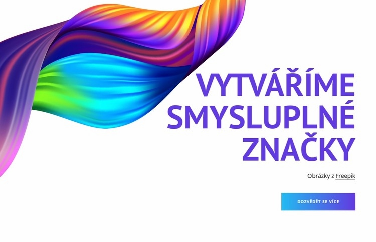 Kreativní obsah a kampaně Šablona HTML