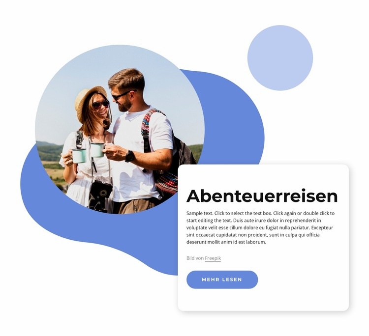 Agentur für Abenteuertourismus Website-Modell