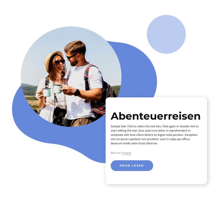 Unternehmen für Abenteuerreisen. WordPress-Theme