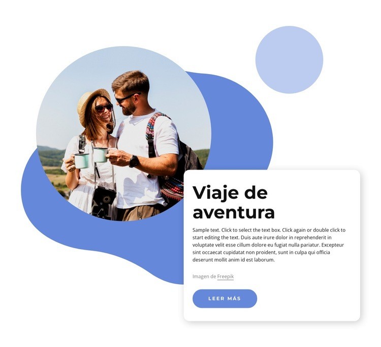 Agencia de turismo de aventura Plantillas de creación de sitios web