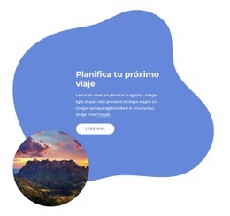 Planifica Tu Próximo Viaje - Plantillas De Sitios Web Adaptables