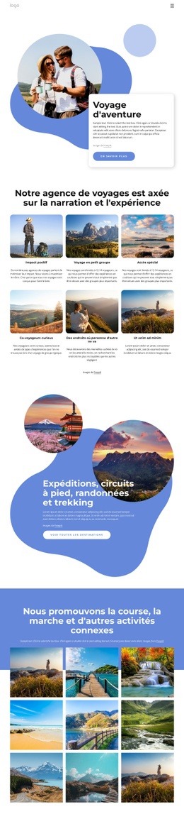 Superbe Conception De Site Web Pour Nous Sommes Une Agence De Voyages À Service Complet