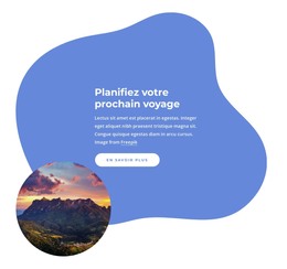 Planifiez Votre Prochain Voyage - Modèle De Page HTML