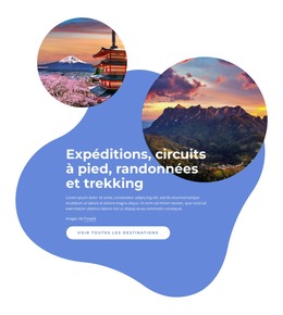 Expéditions, Promenades, Randonnées - Modèle HTML5 Réactif