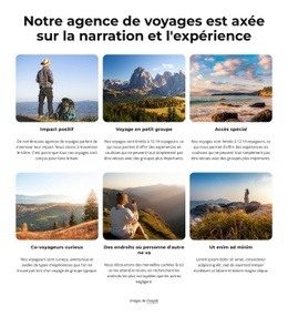 Découvrez Le Monde Avec Des Voyages En Petit Groupe - Modèle De Fonctionnalité D'Une Page