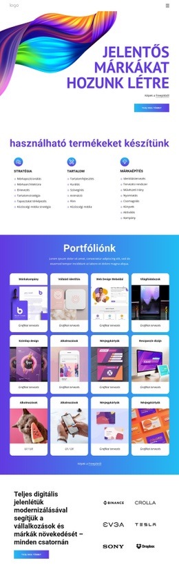 Jelentős Márkákat Hozunk Létre – HTML5-Sablon