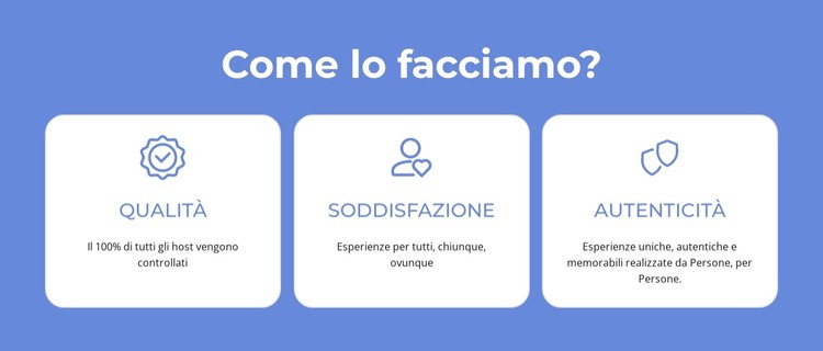 Qualità, soddisfazione Modello CSS