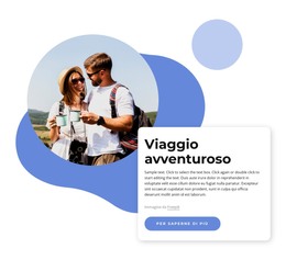 Pagina HTML Per Compagnia Di Viaggi Avventurosi.