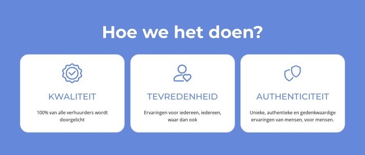 Kwaliteit, tevredenheid Html Website Builder