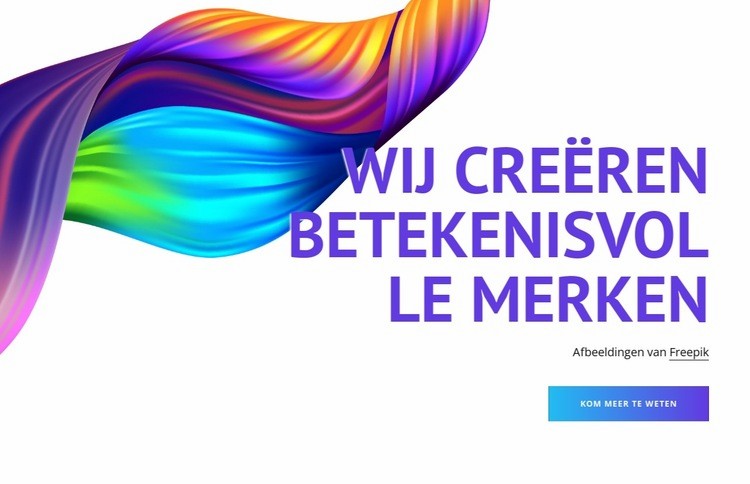 Creatieve inhoud en campagnes Website Builder-sjablonen