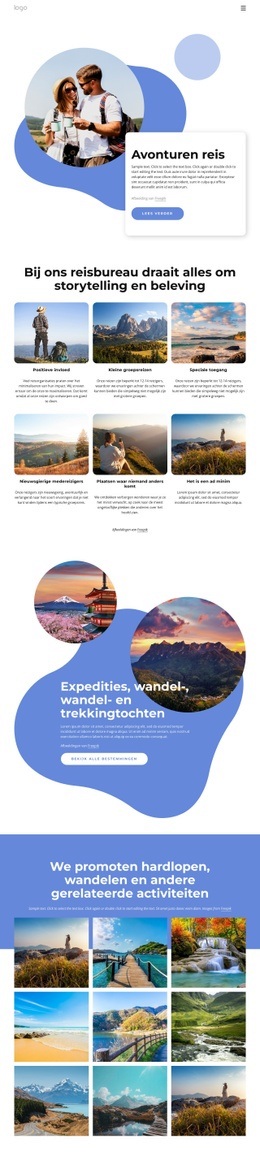 Agentschap Gespecialiseerd In Luxe Avontuurlijke Reizen App-Website