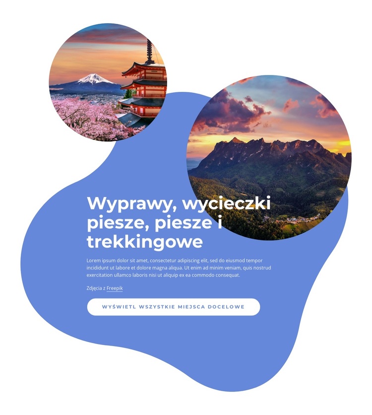 Wyprawy, spacery, wycieczki piesze Motyw WordPress