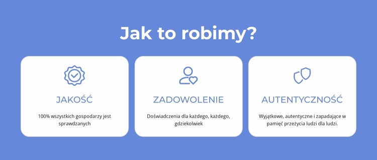 Jakość, satysfakcja Szablon Joomla