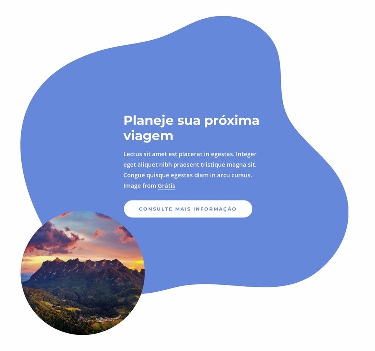 Planeje sua próxima viagem Modelos de construtor de sites