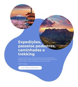 Expedições, Caminhadas, Passeios Pedestres - Design Profissional Personalizável