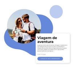 Design De Site Para Empresa De Viagens De Aventura.