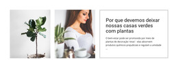 Plantas Ajudam A Reduzir O Estresse - Modelo HTML Responsivo