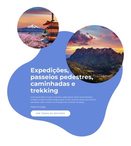 Expedições, Caminhadas, Passeios Pedestres - Modelo HTML5 Responsivo