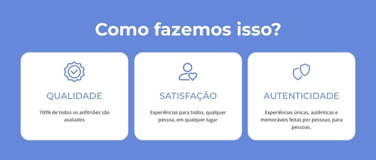 Qualidade, satisfação Tema WordPress