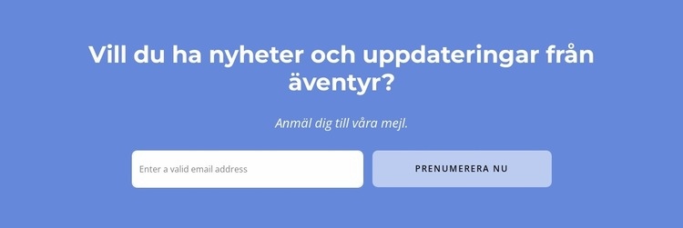 Vi erbjuder ett brett utbud av turer Hemsidedesign