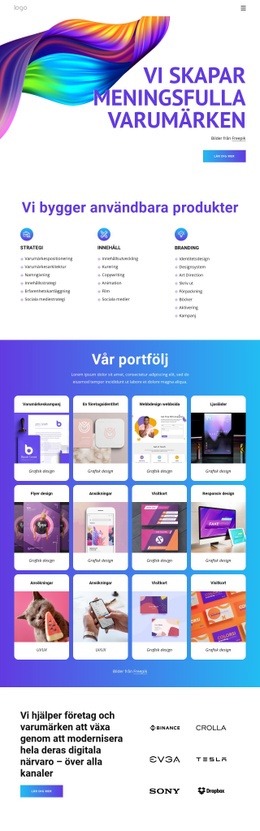 Vi Skapar Meningsfulla Varumärken - HTML5-Mall