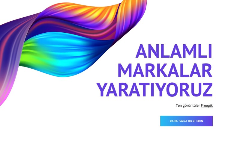 Yaratıcı içerik ve kampanyalar CSS Şablonu