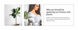 Plants Help Reduce Stress - Best Website Mockup